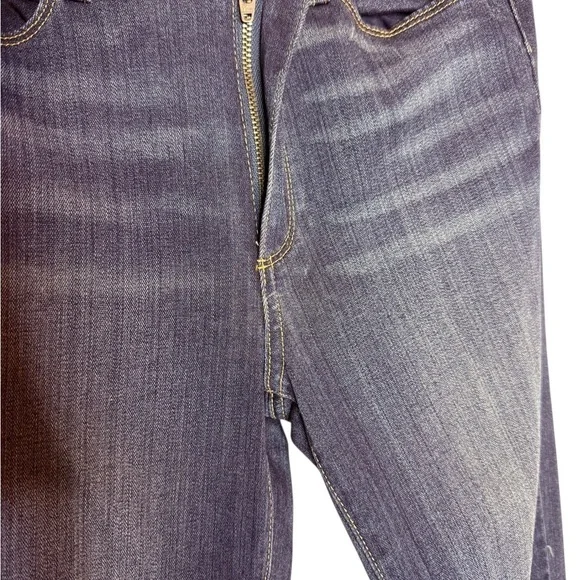 Paige Women's Blue  Flared Jeans, zipper fly, size 27 - Picture 10 of 11